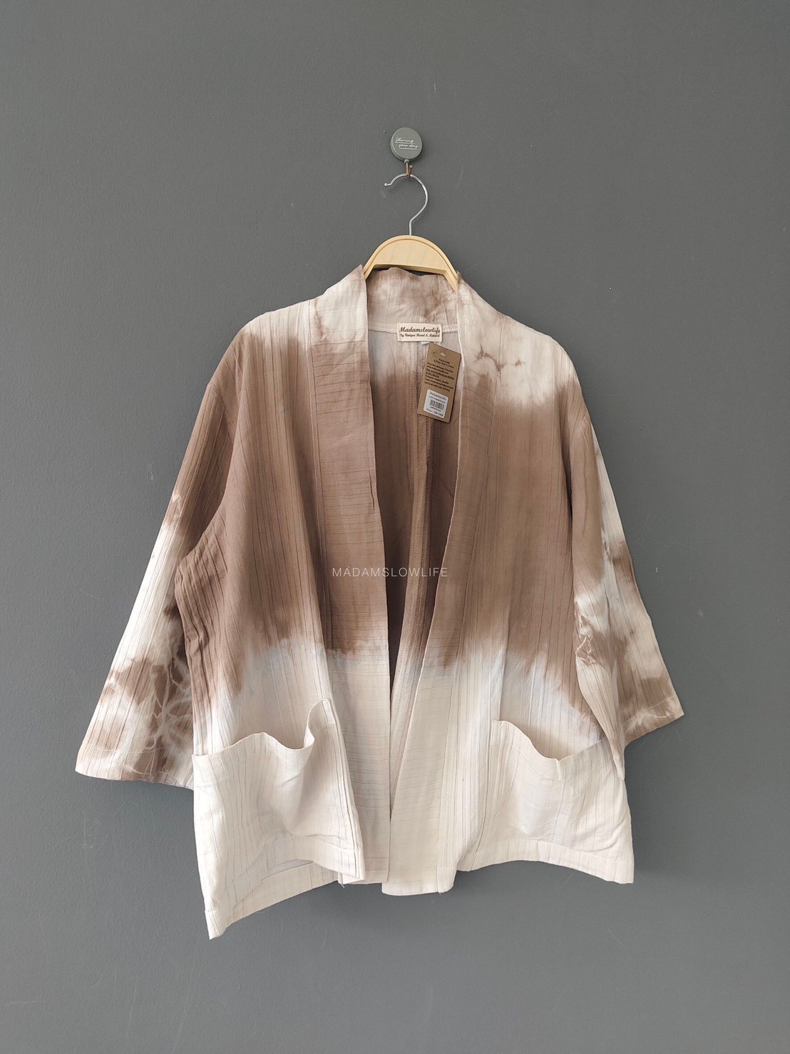 เสื้อคลุมยูกาตะ มี 3 สีคราม น้ำตาล เขียวขี้ม้า size: F