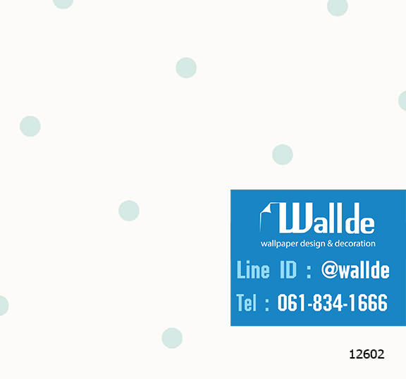 วอลเปเปอร์ห้องเด็ก วอลเปอร์ลายการ์ตูน ลายจุด