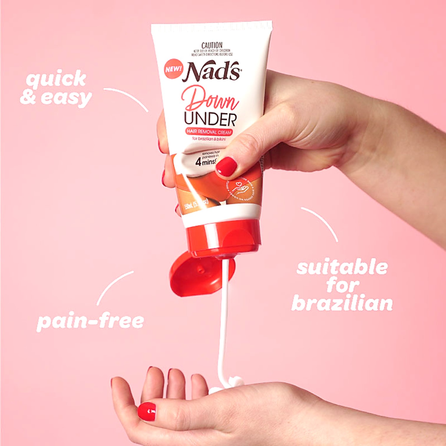 Nads Down Under Hair Removal Cream 150ml ผลิตภัณฑ์ครีมกำจัดขนสูตรอ่อนโยนบริเวณจุดซ่อนเร้นสำหรับผู้หญิงสินค้านำเข้าจากออสเตรเลียของแท้พร้อมส่ง