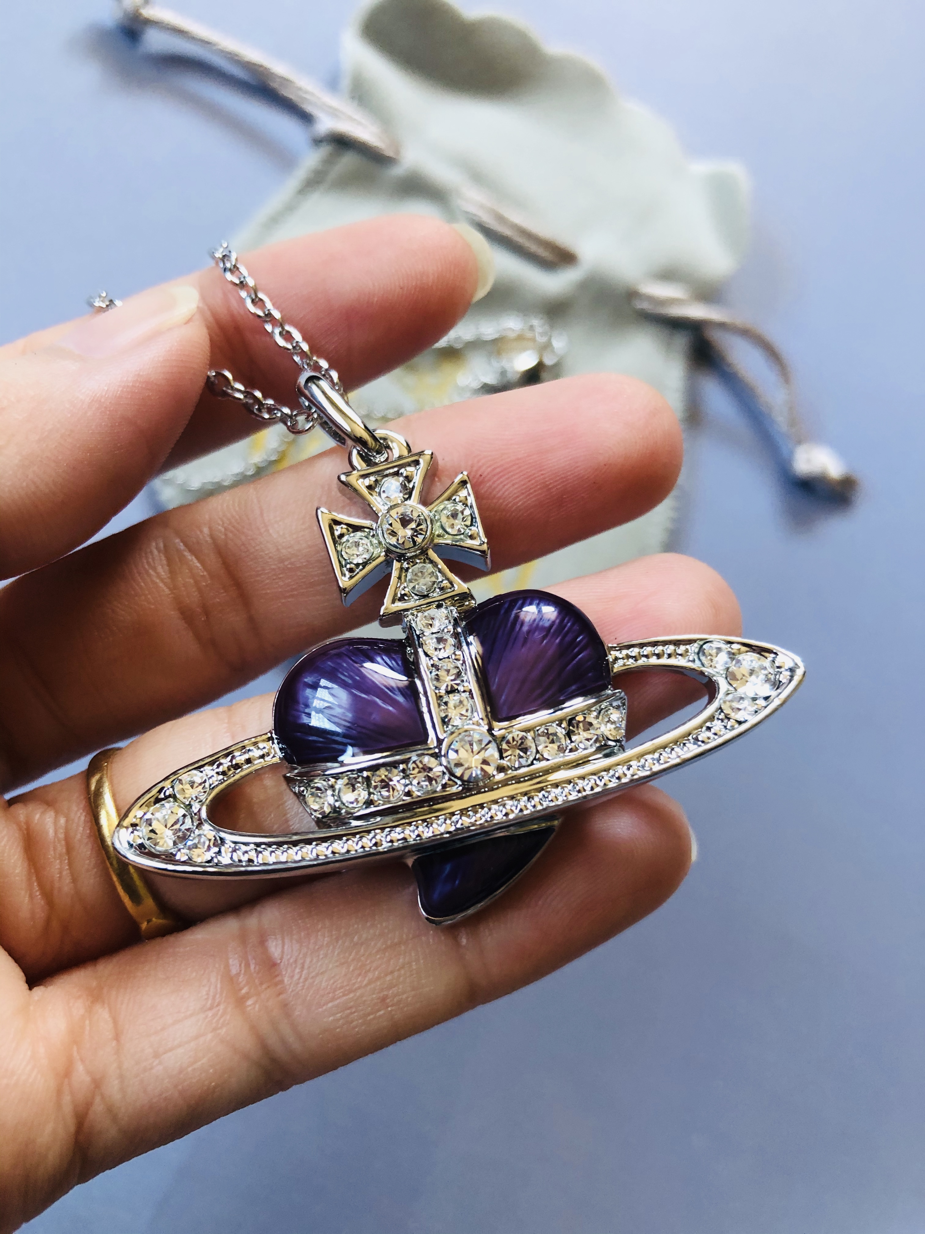 Vivienne Westwood Heart Orb Necklace