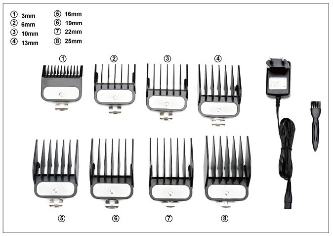 WMARK LCD High-Power ร้านทำผมมืออาชีพ clipper