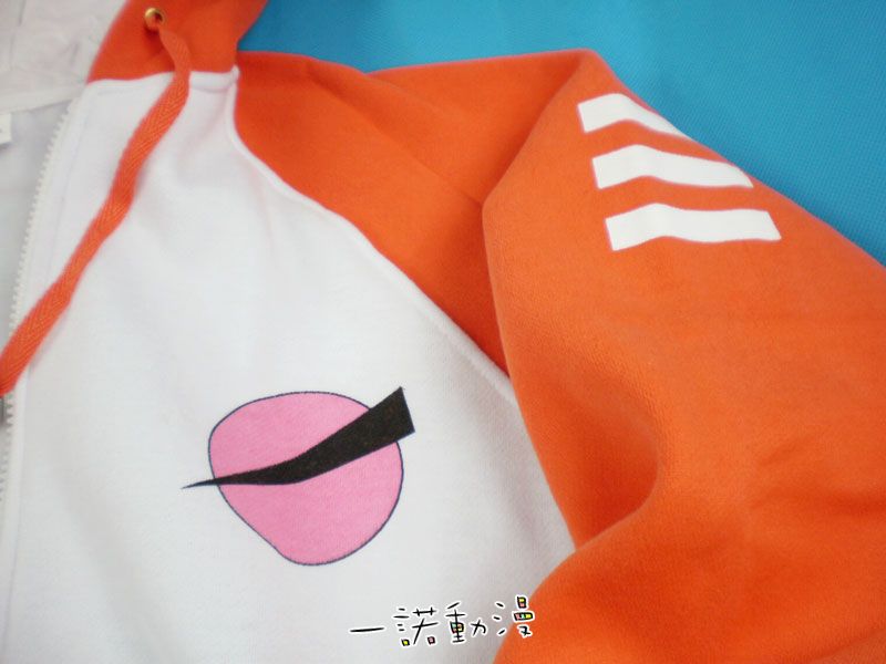 เสื้อฮู้ดรีบอร์น ชุดซึนะ (สีส้มขาว)