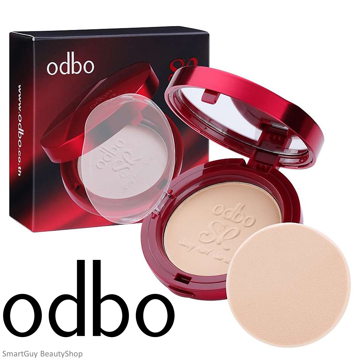 odbo SR Sexy Red Series Powder แป้งพัฟเนื้อละเอียดบางเบาเพื่อผิวหน้าเรียบเนียนโดดเด่นเปล่งประกายมากขึ้นกว่าที่เคย
