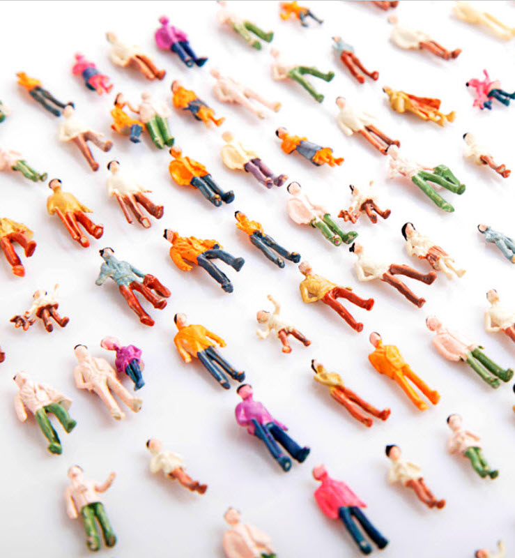 คน สเกล 1:100 คละแบบ 500 ตัว