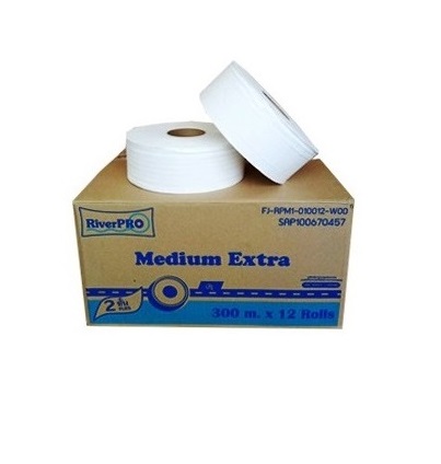 กระดาษชำระม้วนใหญ่ RiverPro Medium300