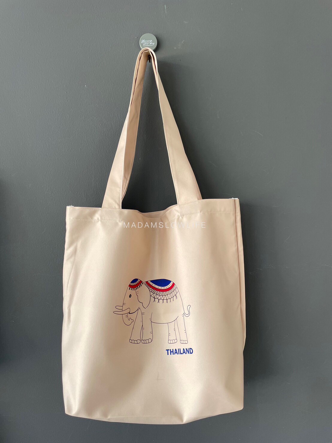 กระเป๋าผ้าพิมพ์ลายช้างไทยแลนด์