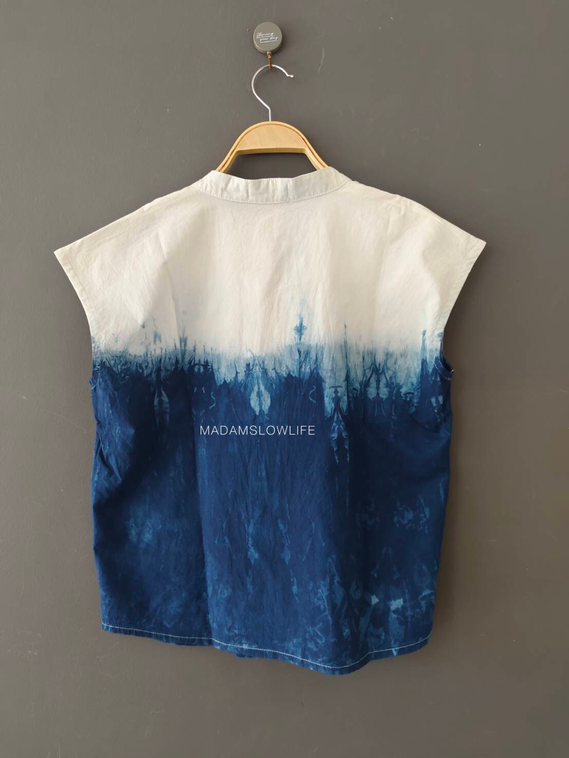 เสื้อผู้หญิงคอจีน สีคราม สีม่วง สีเทา Size:F