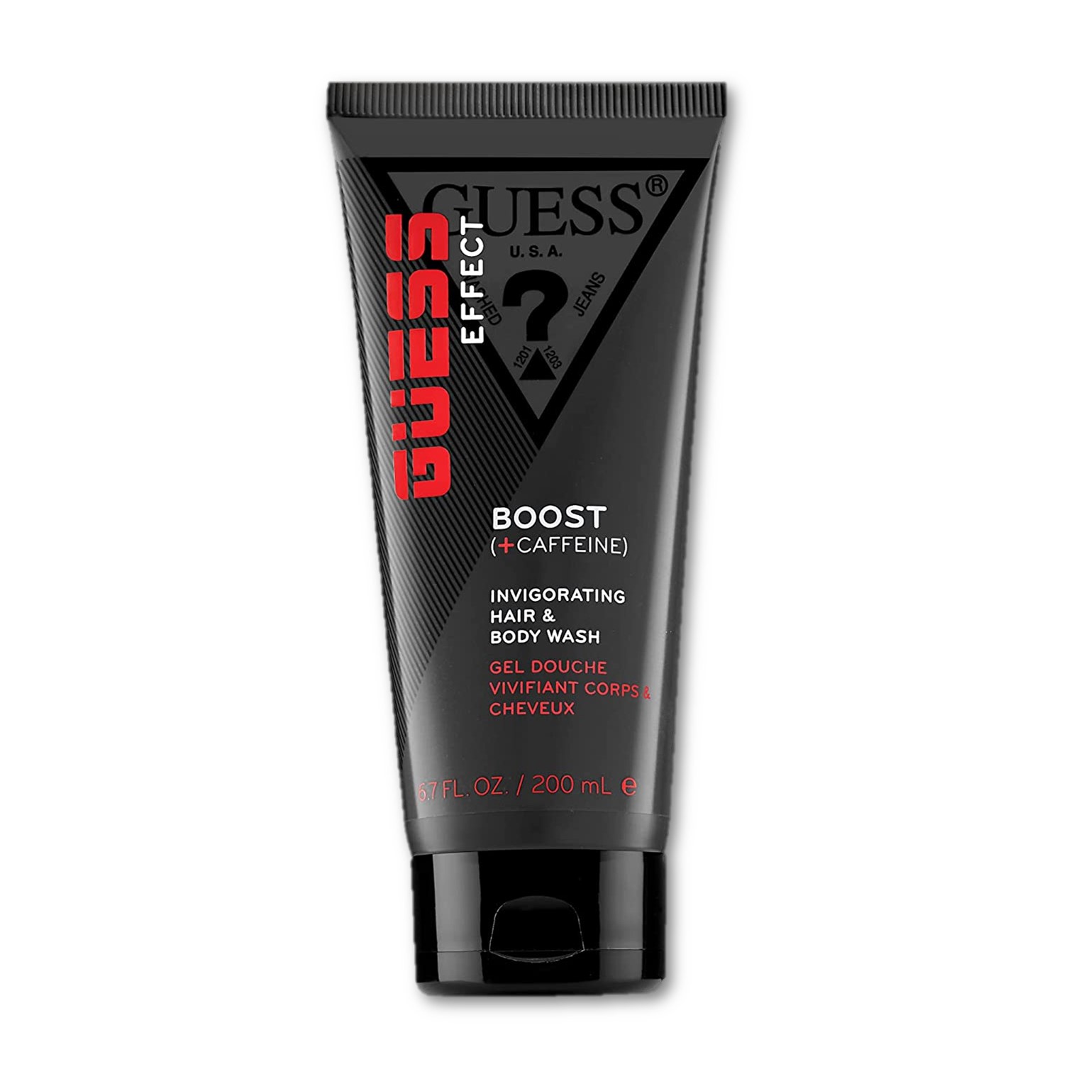 GUESS Effect Grooming BOOST 2in1 Hair and Body Wash with Caffeine for Men 200ml ผลิตภัณฑ์ทำความสะอาดผิวกายและเส้นผมสูตรพรีเมี่ยมสำหรับผู้ชายจากต่างประเทศ