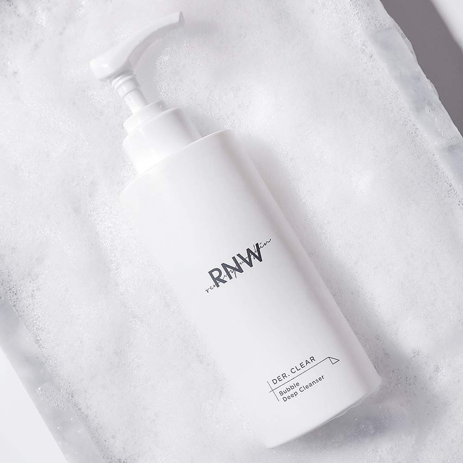 RNW DER. CLEAR Bubble Deep Cleanser 200g ผลิตภัณฑ์ทำความสะอาดผิวหน้าสูตรอ่อนโยนผสมมอยซ์เจอร์ไรเซอร์เข้มข้นจากเกาหลี