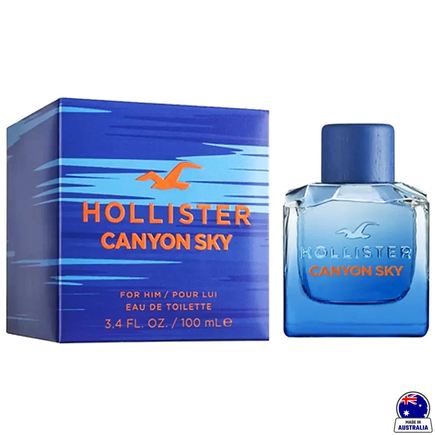 Hollister Canyon Sky For Him Eau de Toilette 100ml น้ำหอมสำหรับผู้ชายกลิ่นหอมสุดพิเศษสินค้ารับประกันลิขสิทธิ์แท้นำเข้าจากออสเตรเลียพร้อมส่ง