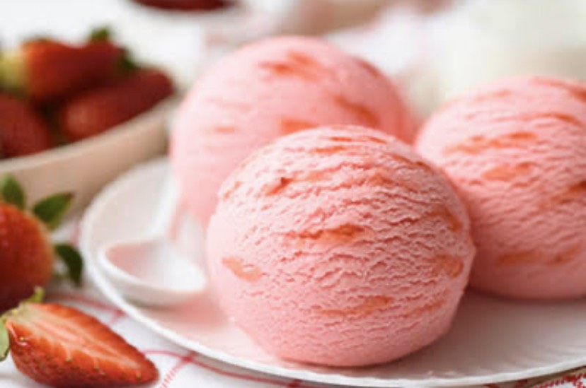 ผงนมไอศกรีม โฮมเมด รสสตอเบอรี่