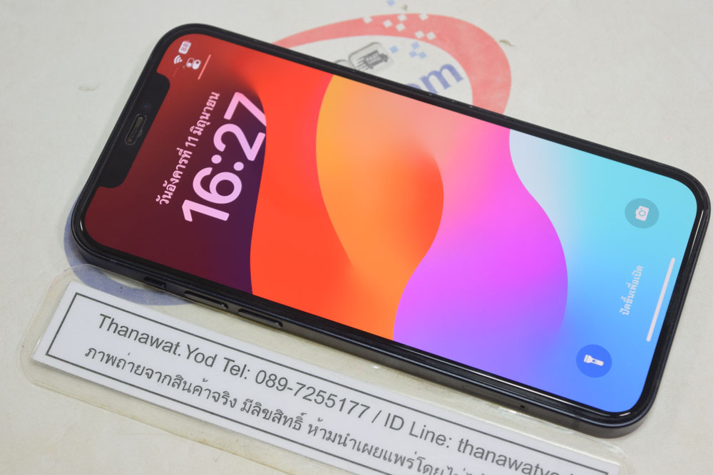 ขาย iPhone 12 64GB Black ศูนย์ไทย TH เครื่องสวย ไม่เคยซ่อม แบตดี ขายด่วน