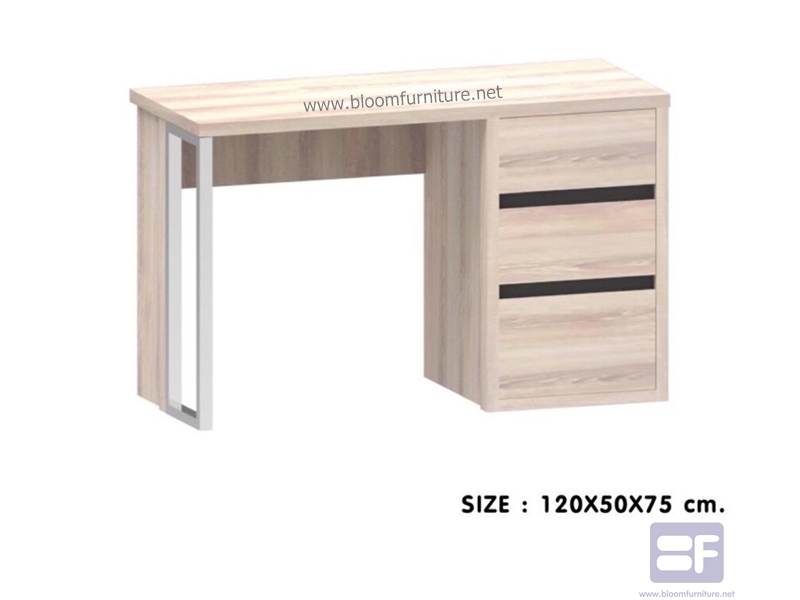 โต๊ะทำงานโมเดิร์นผิวเมลามีน ขนาด 120x50x75 ซม.