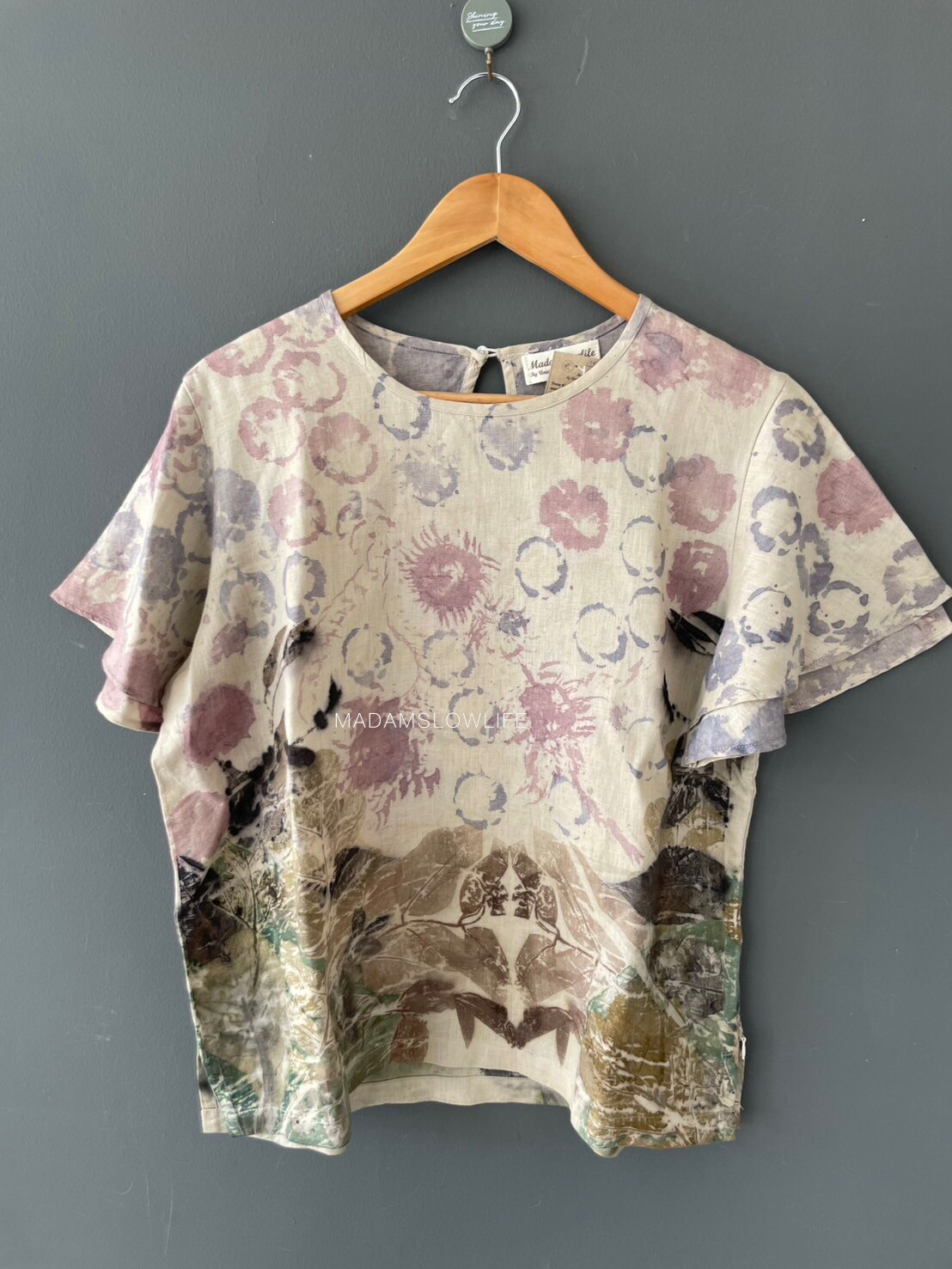 เสื้อลินิน ECO Print Size อก 42 นิ้ว