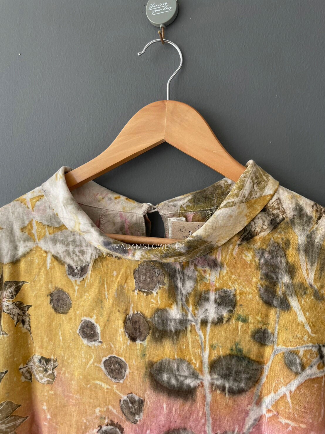 เสื้อลินิน ECO Print Size อก 42 นิ้ว