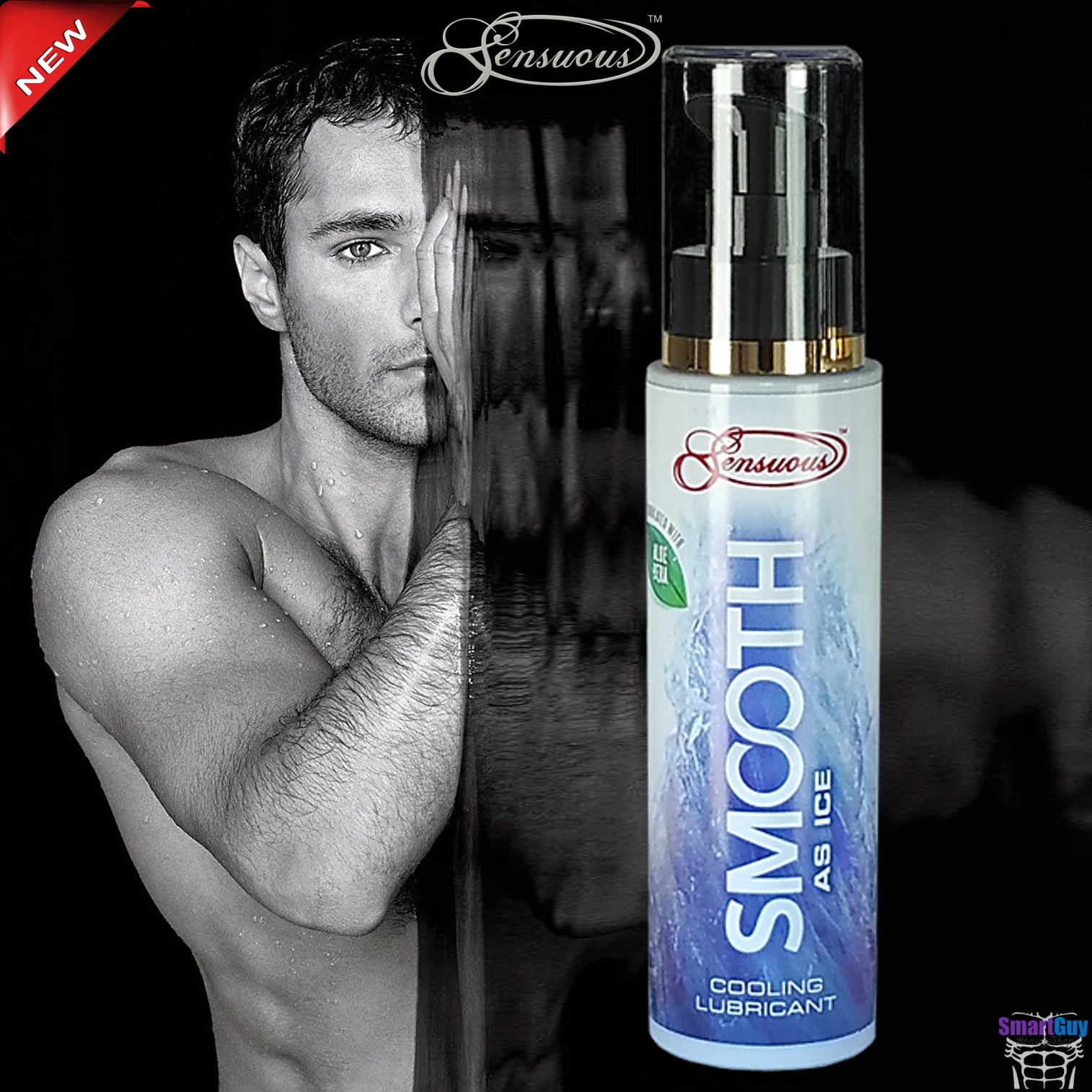 SENSUOUS Smooth As Ice Cooling Lubricant 100ml. Made In Australia เจลหล่อลื่นสูตรเย็นสดชื่นช่วยชะลอการหลั่งมาพร้อมกลิ่นหอมพิเศษ Limited Edition สินค้านำเข้าของแท้จากออสเตรเลีย