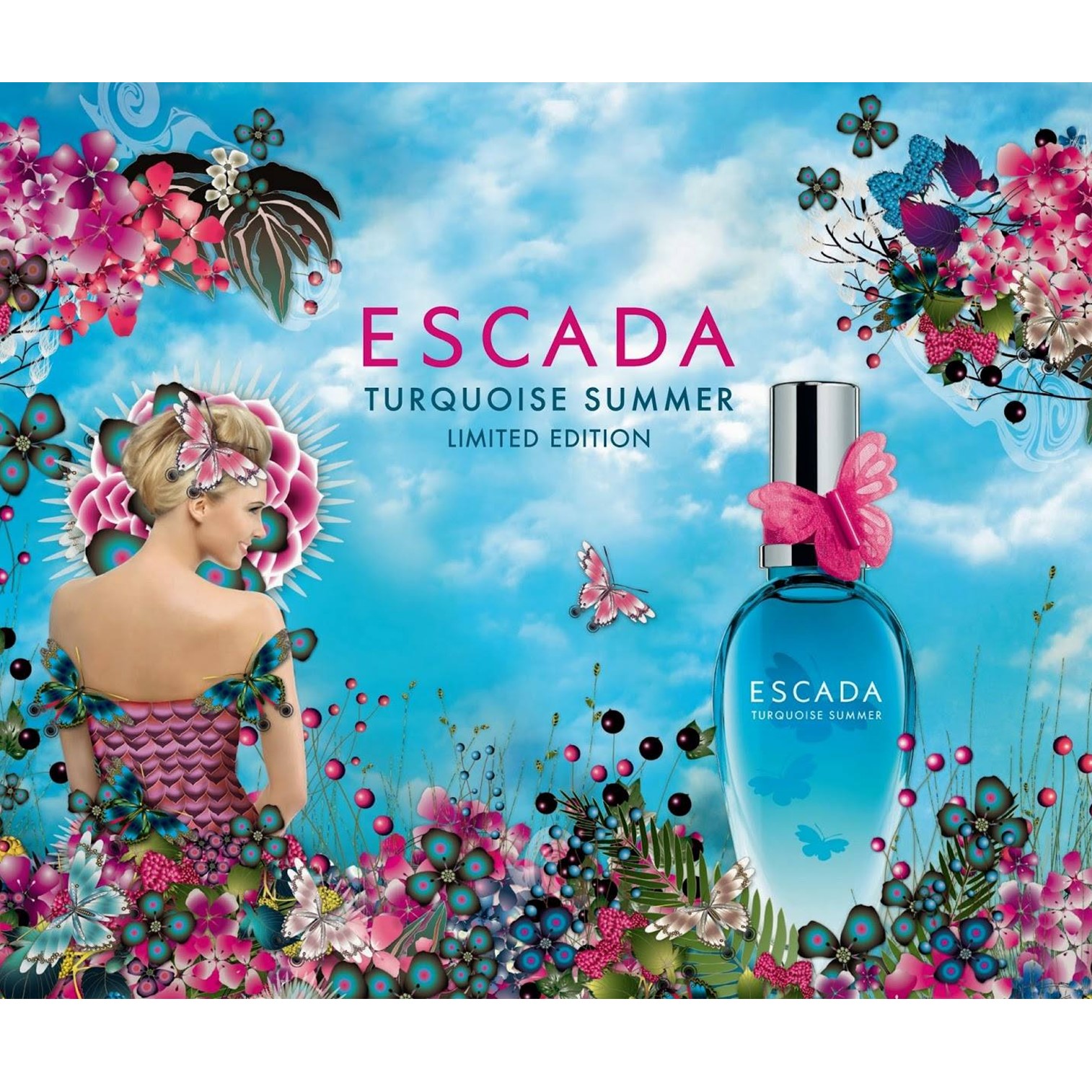 Escada Turquoise Summer Limited Edition Spray For Women น้ำหอมผู้หญิงกลิ่นหอมสุดพิเศษรับประกันลิขสิทธิ์ของแท้นำเข้าจากออสเตรเลียพร้อมส่ง