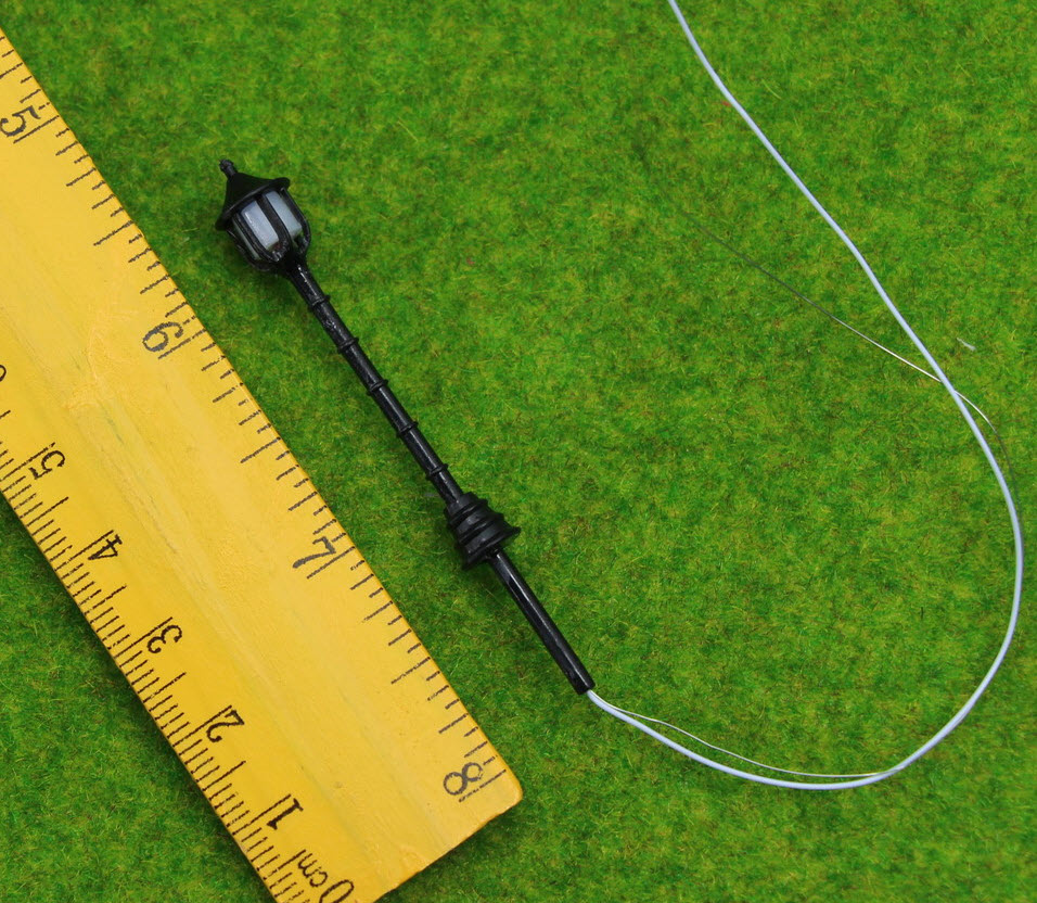 เสาไฟทางเดินโคมเดี่ยว 6V สูง 4.5 ซ.ม. / 5 ต้น (มีรีซิสเตอร์)