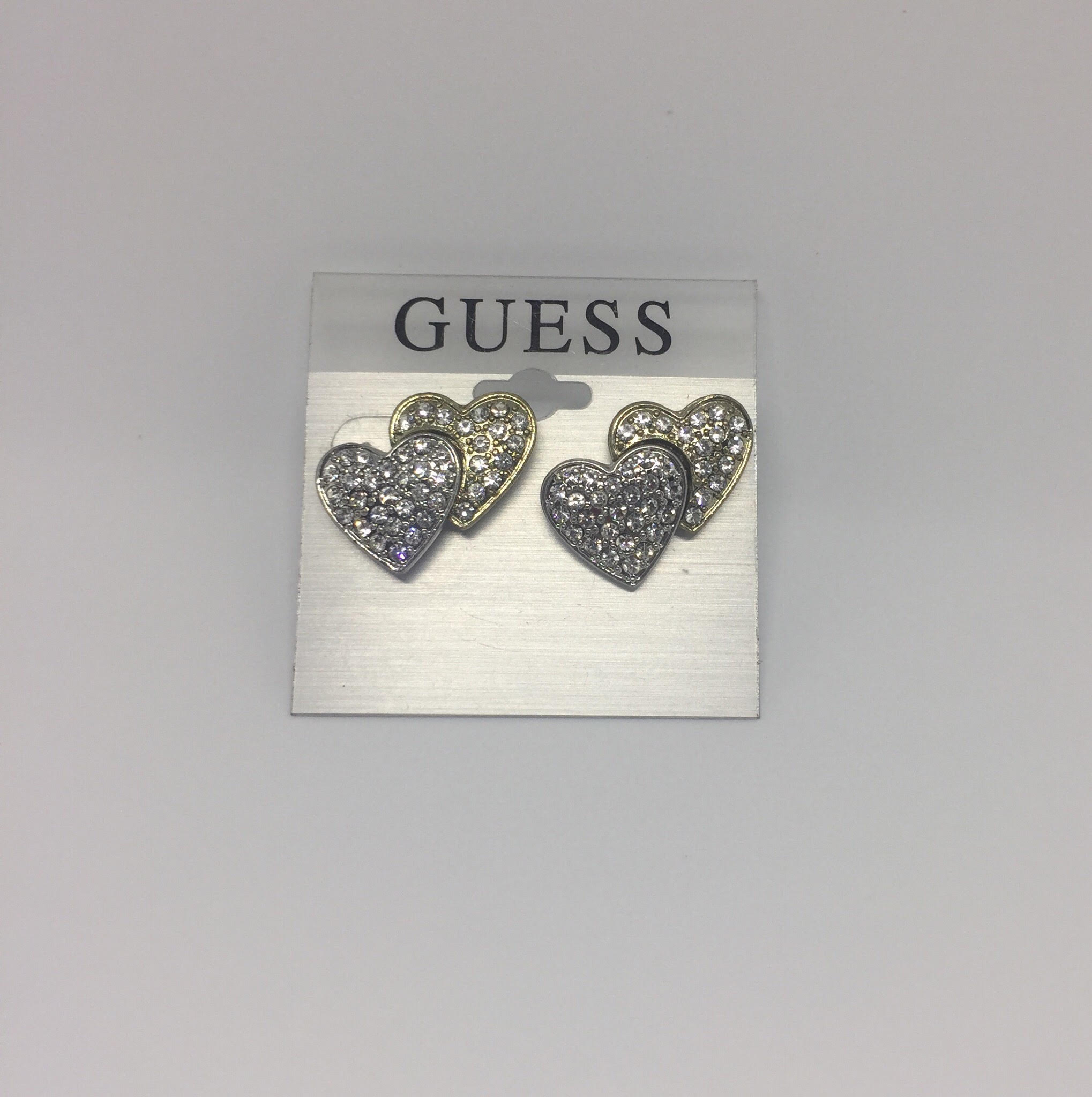 Guess 2Heart Stud Earrings
