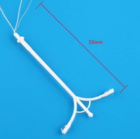 เสาไฟถนนสองกิ่ง 6V สูง 5.5 ซ.ม. (สเกล 1:200) / 5 ต้น