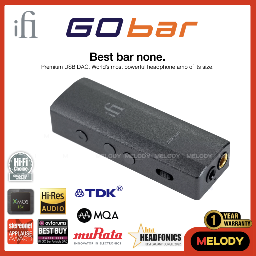 iFi Go bar Premium USB DAC World's most headphone amp รับประกันศูนย์ iFi 1 ปี
