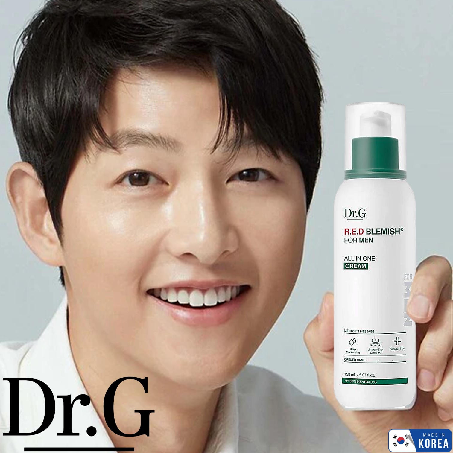 Dr.G Red Blemish For Men All In One Cream 200ml ผลิตภัณฑ์บำรุงผิวหน้าผู้ชายสูตรสารสกัดใบบัวบกสินค้านำเข้าจากเกาหลีของแท้พร้อมส่ง