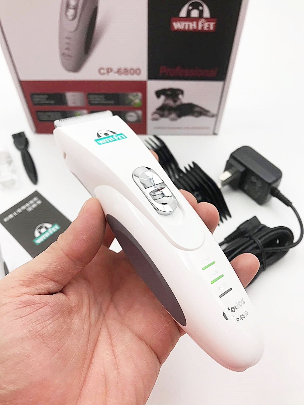 ปัตตาเลี่ยนสัตว์เลี้ยง ไร้สาย Codos CP-6800 Professional