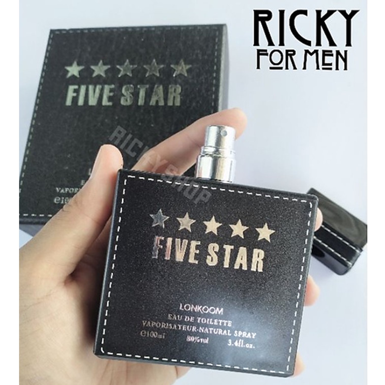 Lonkoom Five Star Fragrance Professional Eau De Toilette for Men 100ml น้ำหอมผู้ชายกลิ่นหอมสุดพิเศษรับประกันลิขสิทธิ์ของแท้นำเข้าจากต่างประเทศพร้อมส่ง