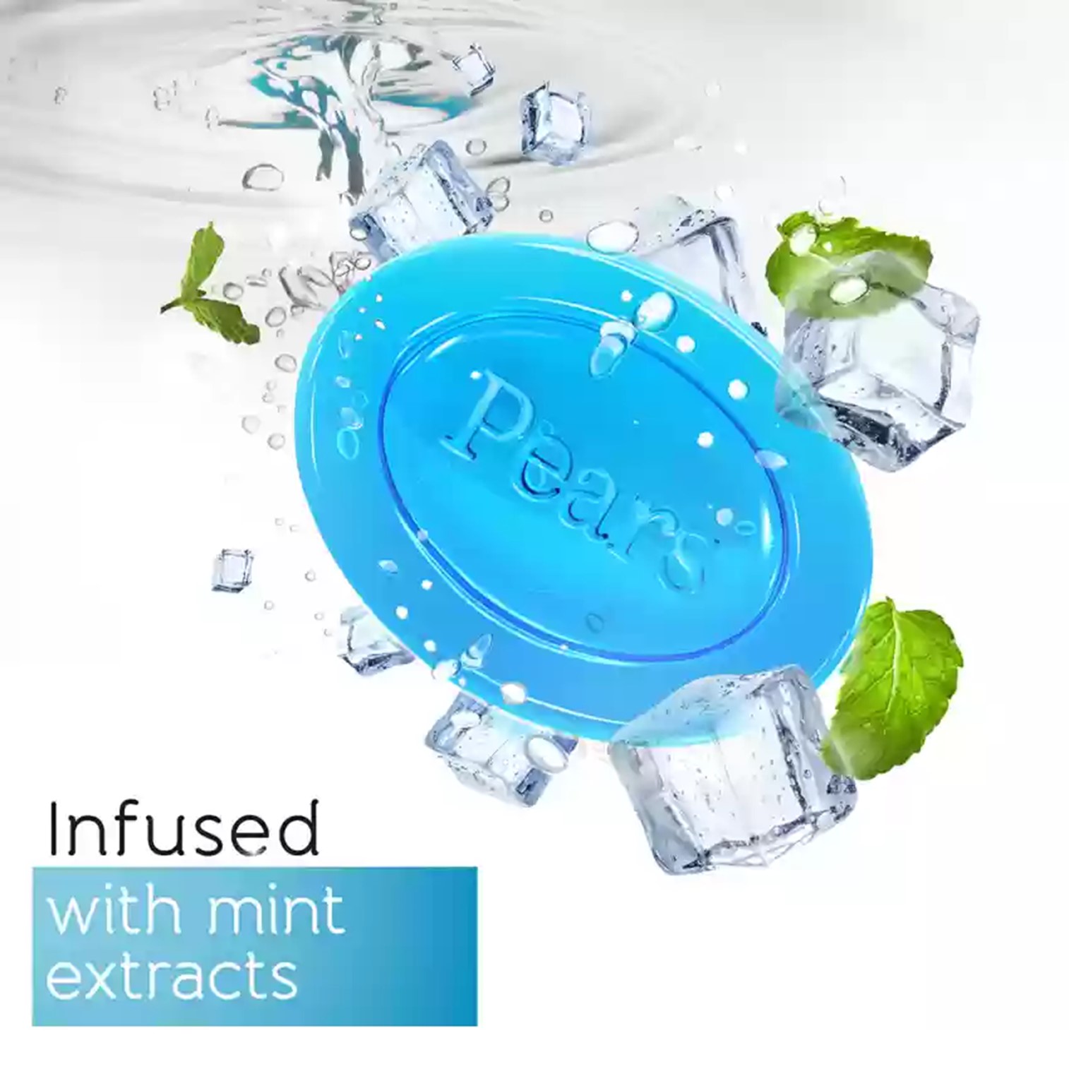 Pears Transparent Soap Pure And Gentle With Mint Extracts 3x125g สบู่ทำความสะอาดผิวหน้าผิวกายสูตรพิเศษสินค้านำเข้าจากออสเตรเลียพร้อมส่ง