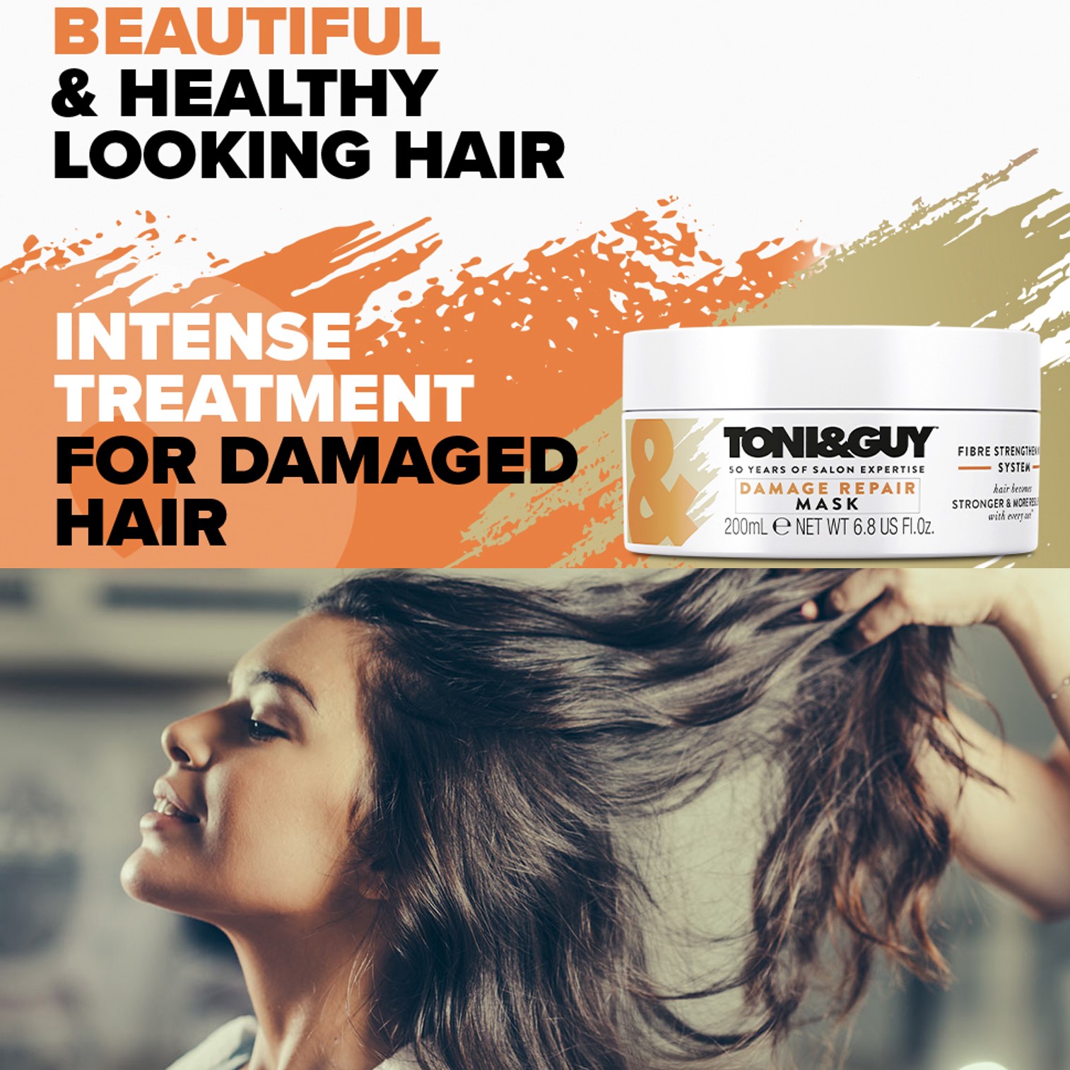 Toni&Guy Nourish Reconstruction Mask 200ml ผลิตภัณฑ์มาส์คบำรุงเส้นผมสูตรพรีเมี่ยมเพื่อผมนุ่มลื่นสลวยมีน้ำหนักเป็นธรรมชาติสินค้านำเข้าจากออสเตรเลียของแท้พร้อมส่ง