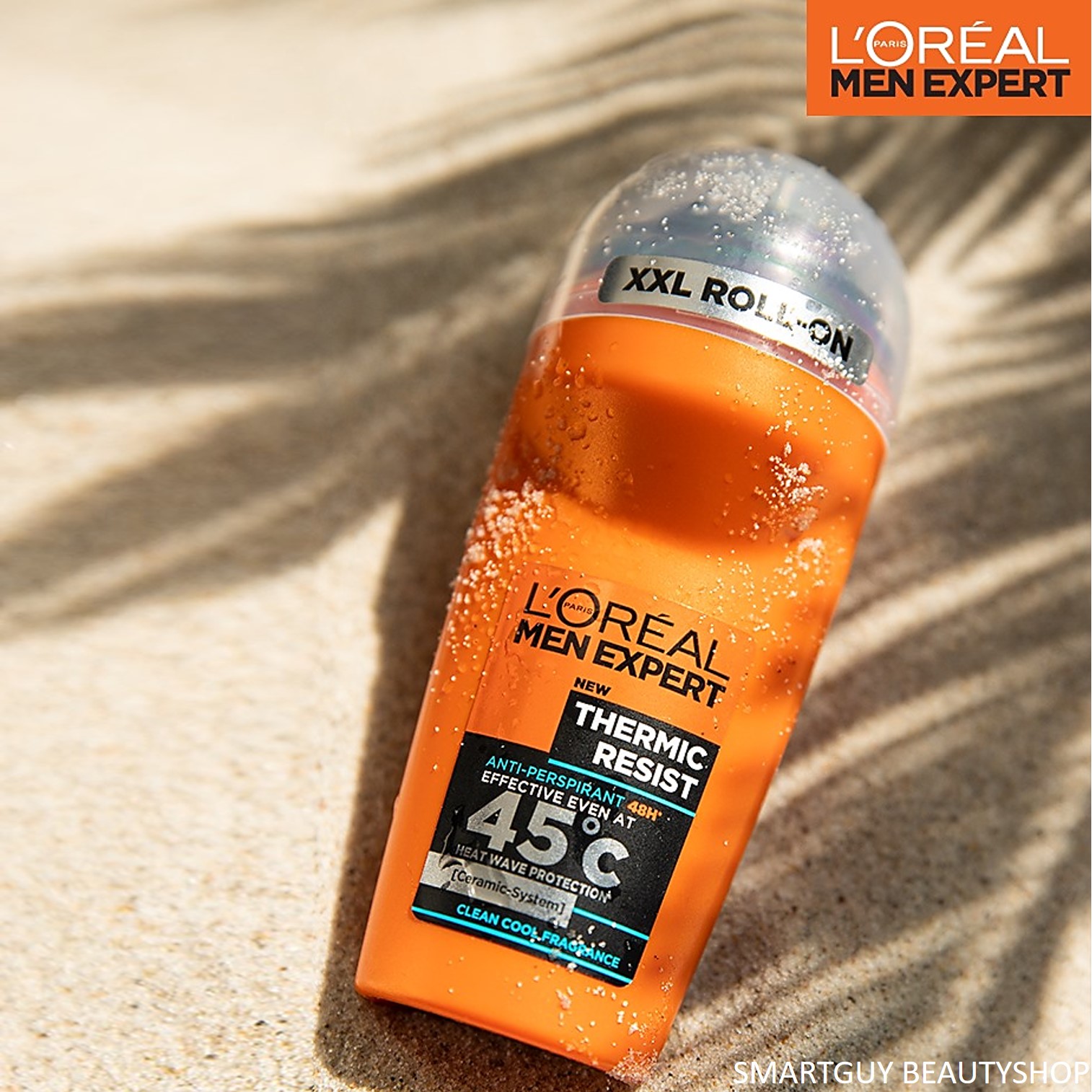 L’Oreal Men Expert Thermic Resist Heat Rush Protection 48H Anti Perspirant XXL Roll On 50ml. ผลิตภัณฑ์ระงับกลิ่นกายแบบลูกกลิ้งสำหรับผู้ชาย