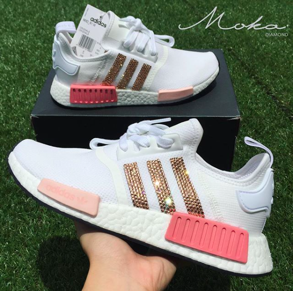 รองเท้าติดเพชร Adidas NMD R1
