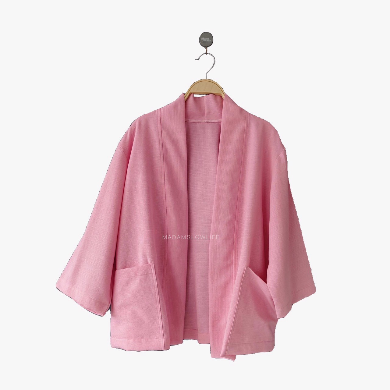 เสื้อคลุมยูกาตะ สีชมพูsize: F (รับผลิตออเดอร์)
