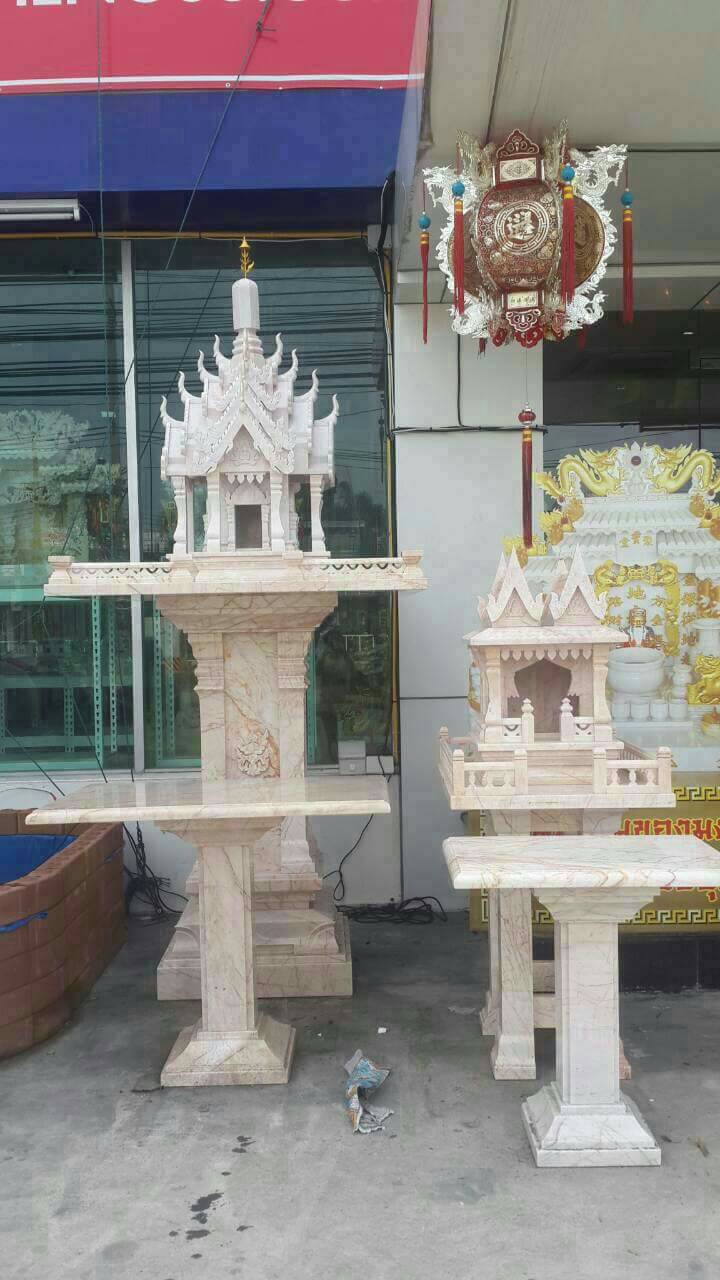 ศาลพระภูมิหินอ่อน พร้อมศาลตายายหินอ่อน ขนาด 170 cm ราคา