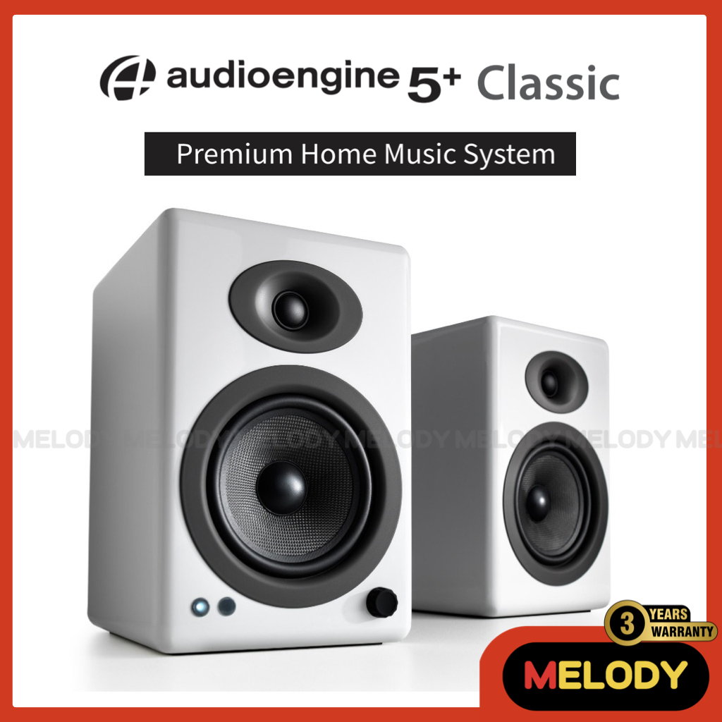 Audioengine A5+ SPEAKER SYSTEM ลำโพง 2.0 150w.RMS. Subwoofer Output รับประกันศูนย์ 3 ปี