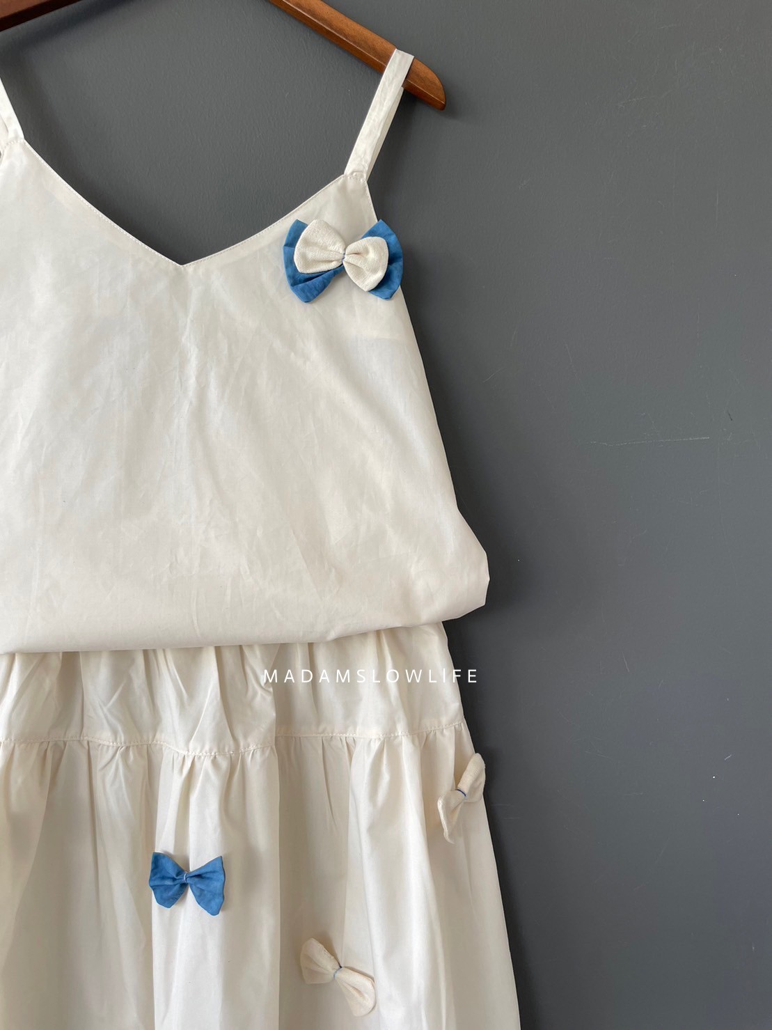 ชุดเซตสายเดี่ยวกระโปรง Size:S M L XL ผ้าคอตตอนพรีเมี่ยม