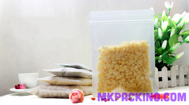 ถุงขุ่น ซิปล็อค ตั้งไม่ได้ ขนาด 8x12cm