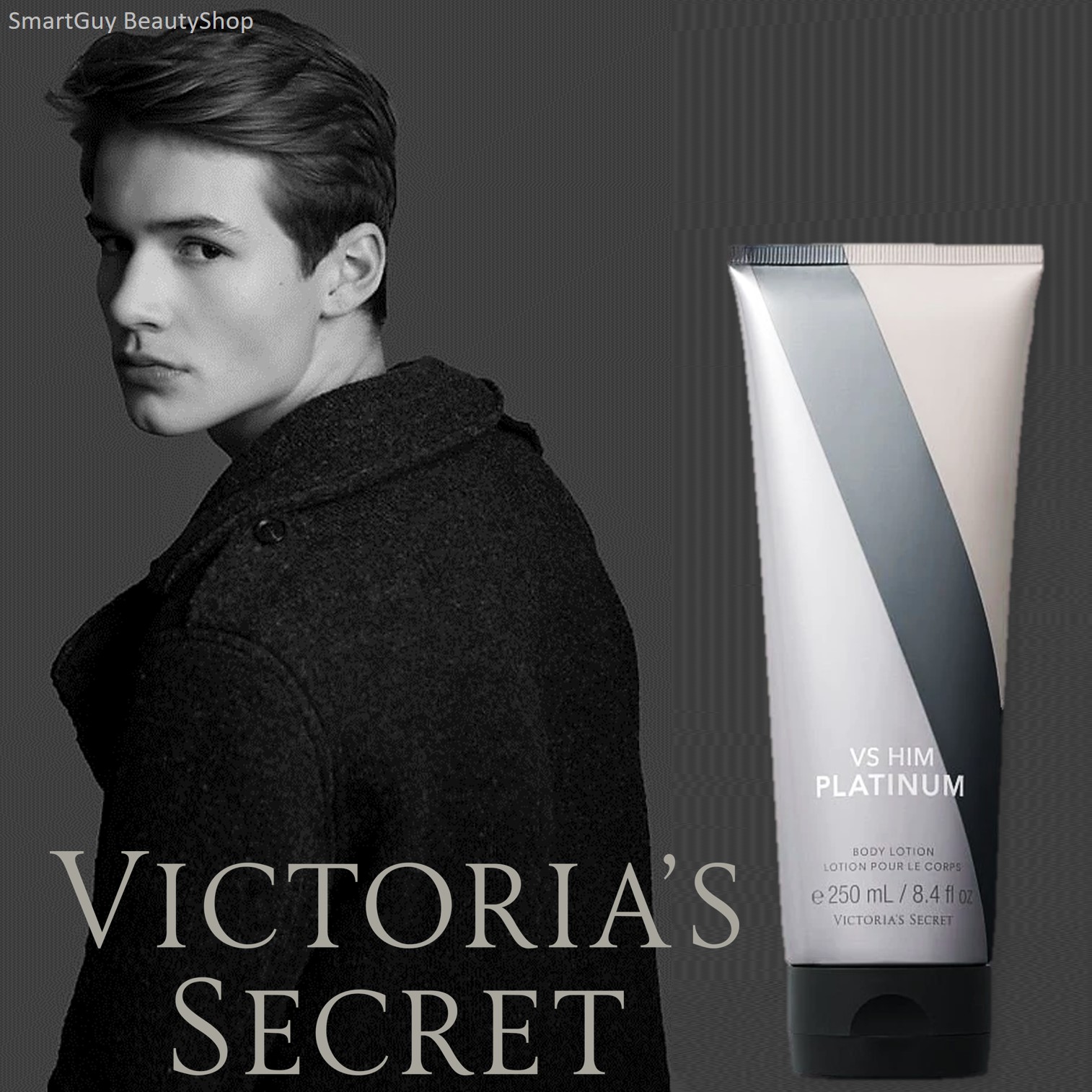 Victoria’s Secret VS HIM Platinum Body Lotion 250ml โลชั่นน้ำหอมผู้ชายกลิ่นใหม่ล่าสุดลิขสิทธิ์แท้จากช็อปวิคตอเรียซีเคร็ท