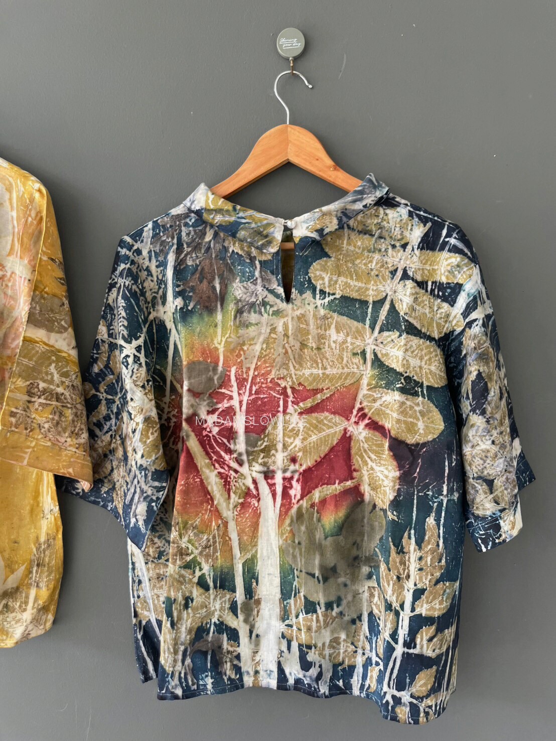 เสื้อลินิน ECO Print Size อก 42 นิ้ว