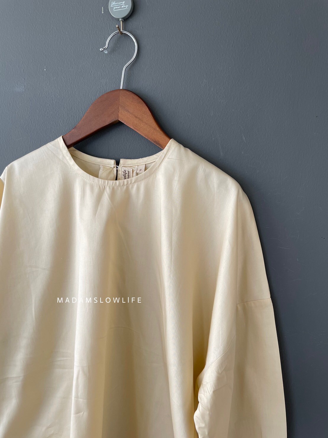 เสื้อทรงแขนเกาหลี เนื้อผ้าคอตตอนซาตินพรีเมียม