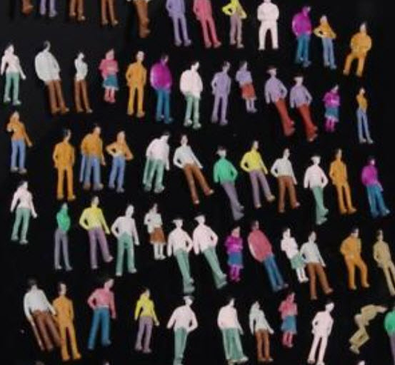 คน สเกล 1:75 คละแบบ / 50 ตัว