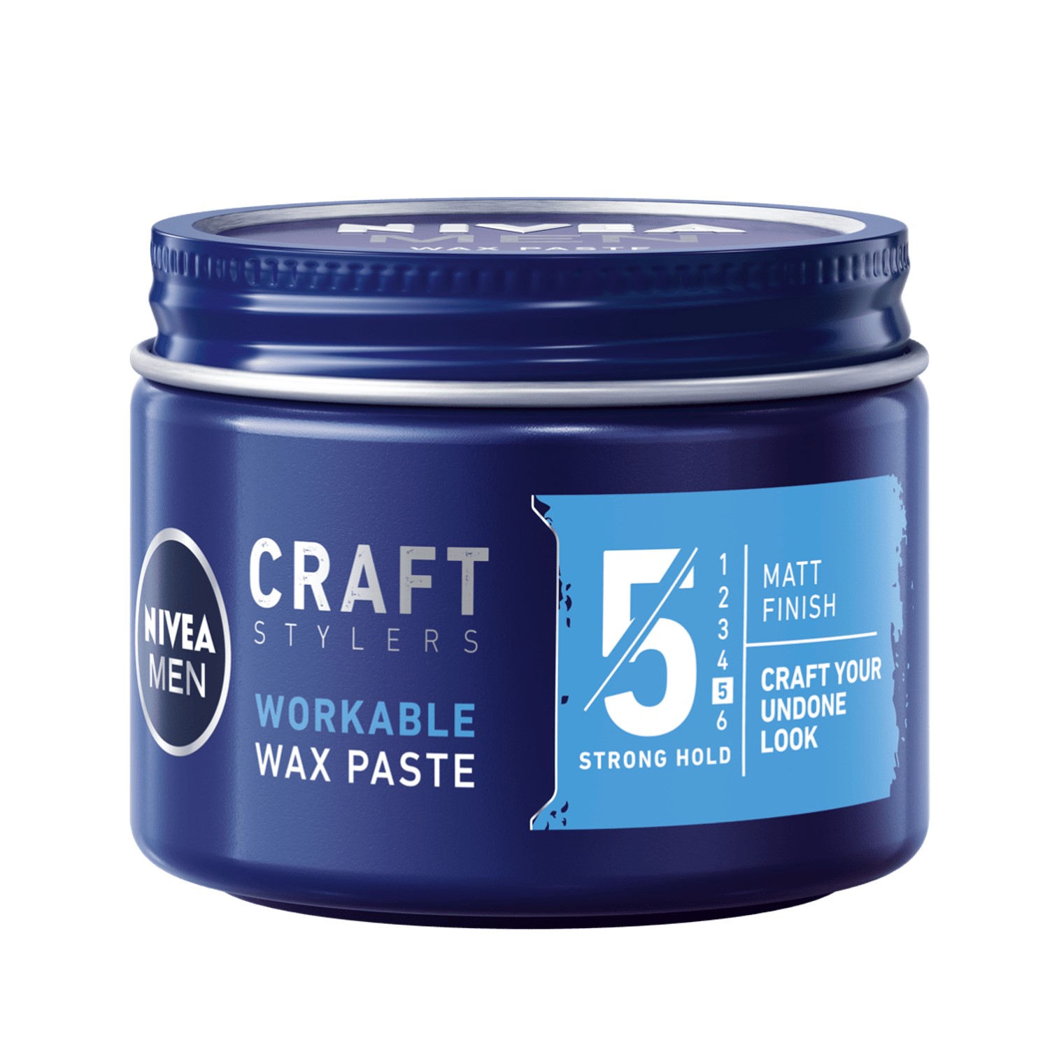 NIVEA MEN CRAFT STYLERS WORKABLE WAX PASTE 75ml ผลิตภัณฑ์จัดแต่งทรงผมสำหรับผู้ชายสูตรพิเศษจากนีเวียเม็น