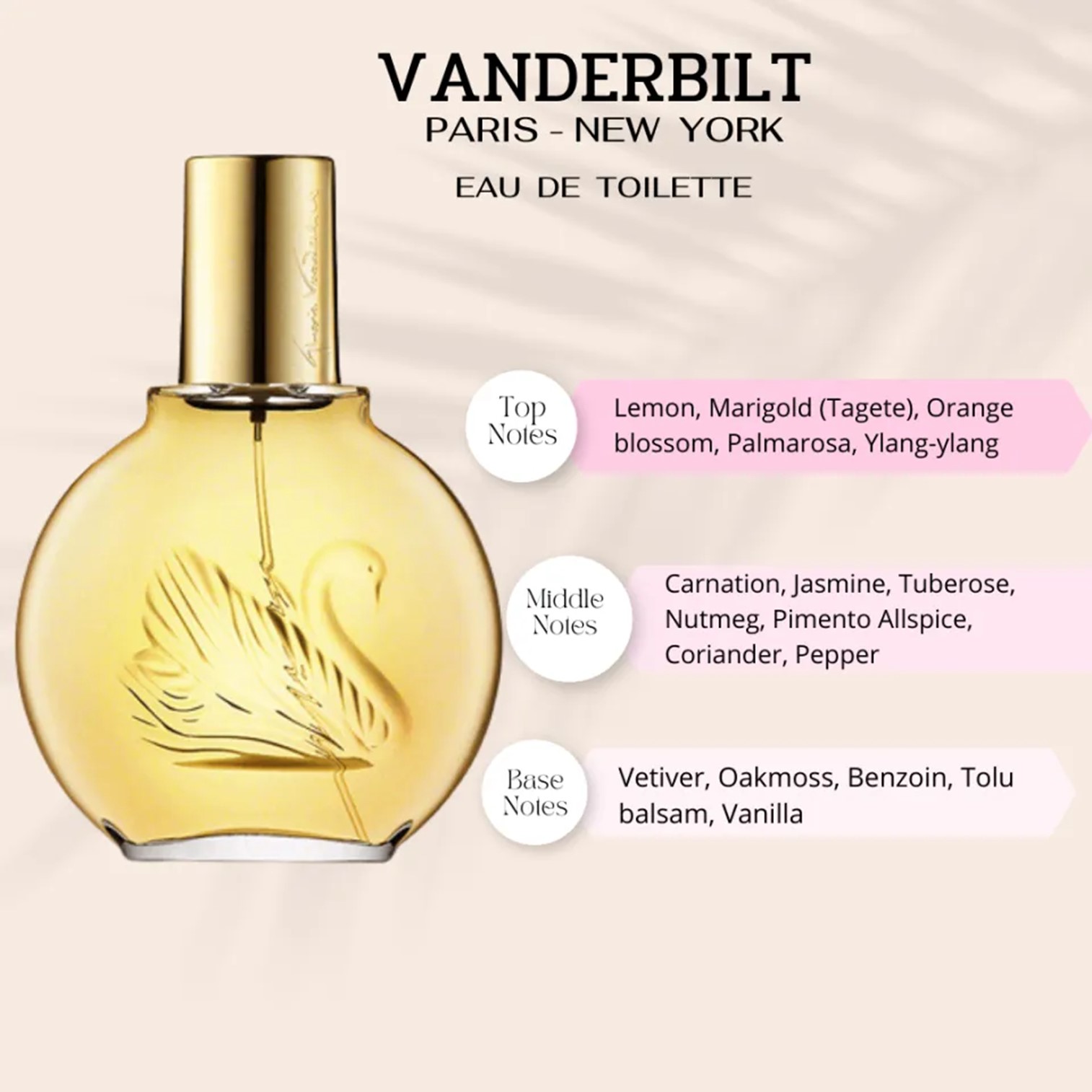 Gloria Vanderbilt for Women EDT Spray 100ml น้ำหอมกลิ่นหอมหวานหรูหราสุดพิเศษสำหรับผู้หญิงสินค้านำเข้าจากต่างประเทศรับประกันของแท้พร้อมส่ง