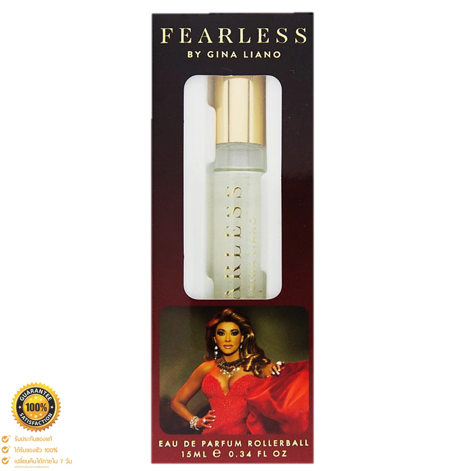 FEARLESS By Gina Liano Eau De Parfum Rollerball 15ml. น้ำหอมลิขสิทธิ์แท้จากสาวสุดเซ็กซี่ Gina Liano สำหรับสาวที่มาพร้อมความมั่นใจผสานความเซ็กซี่ร้อนแรง สินค้านำเข้าของแท้ 100%