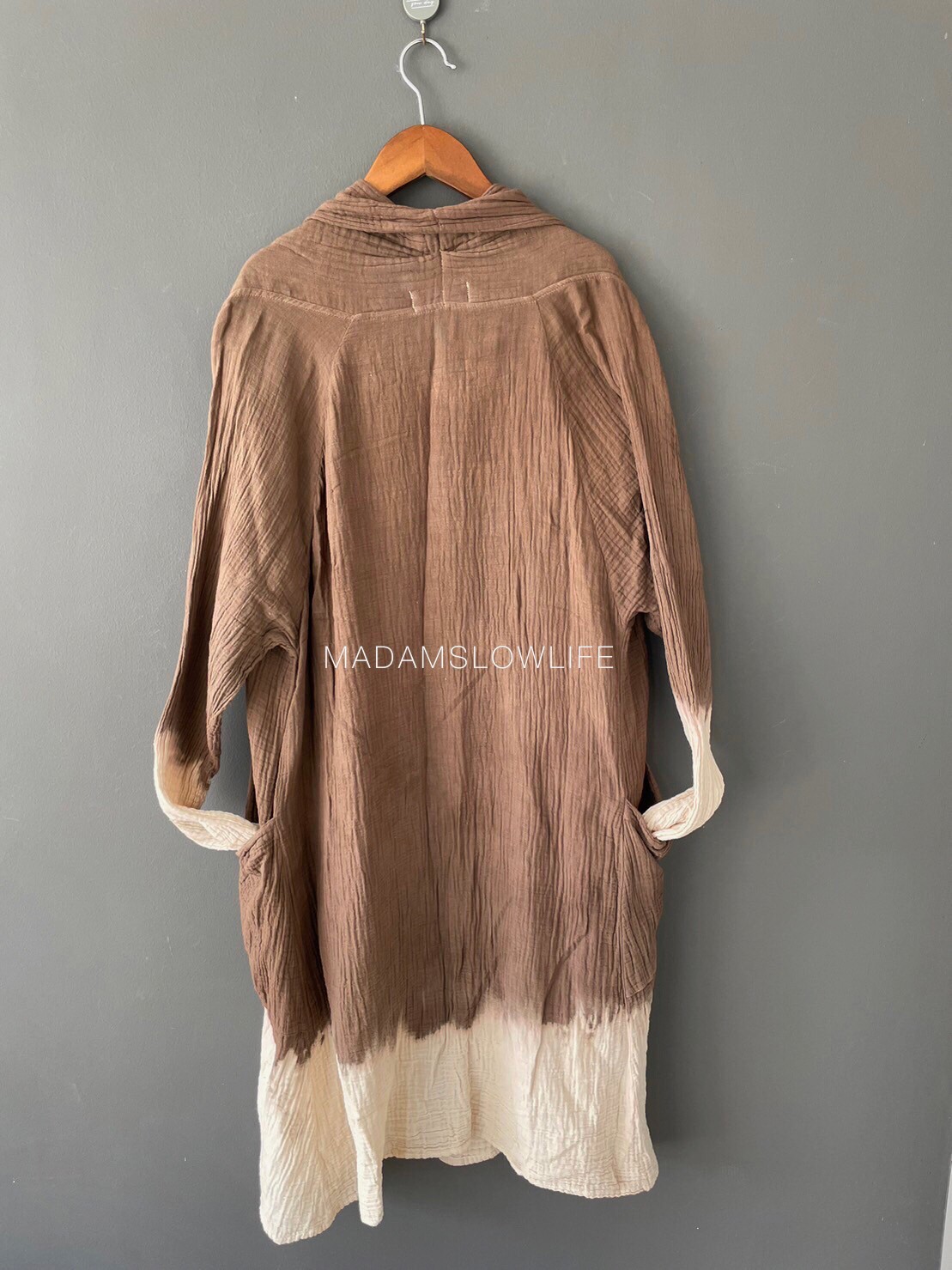 เสื้อคลุม ตัวยาว Over Coat Long เนื้อผ้าคอตตอน Cotton 100% เนื้อผ้านิ่ม Soft touch