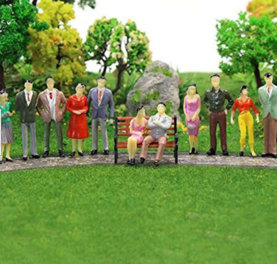 คน สเกล 1:150 คละแบบ / 50 ตัว (ABS)