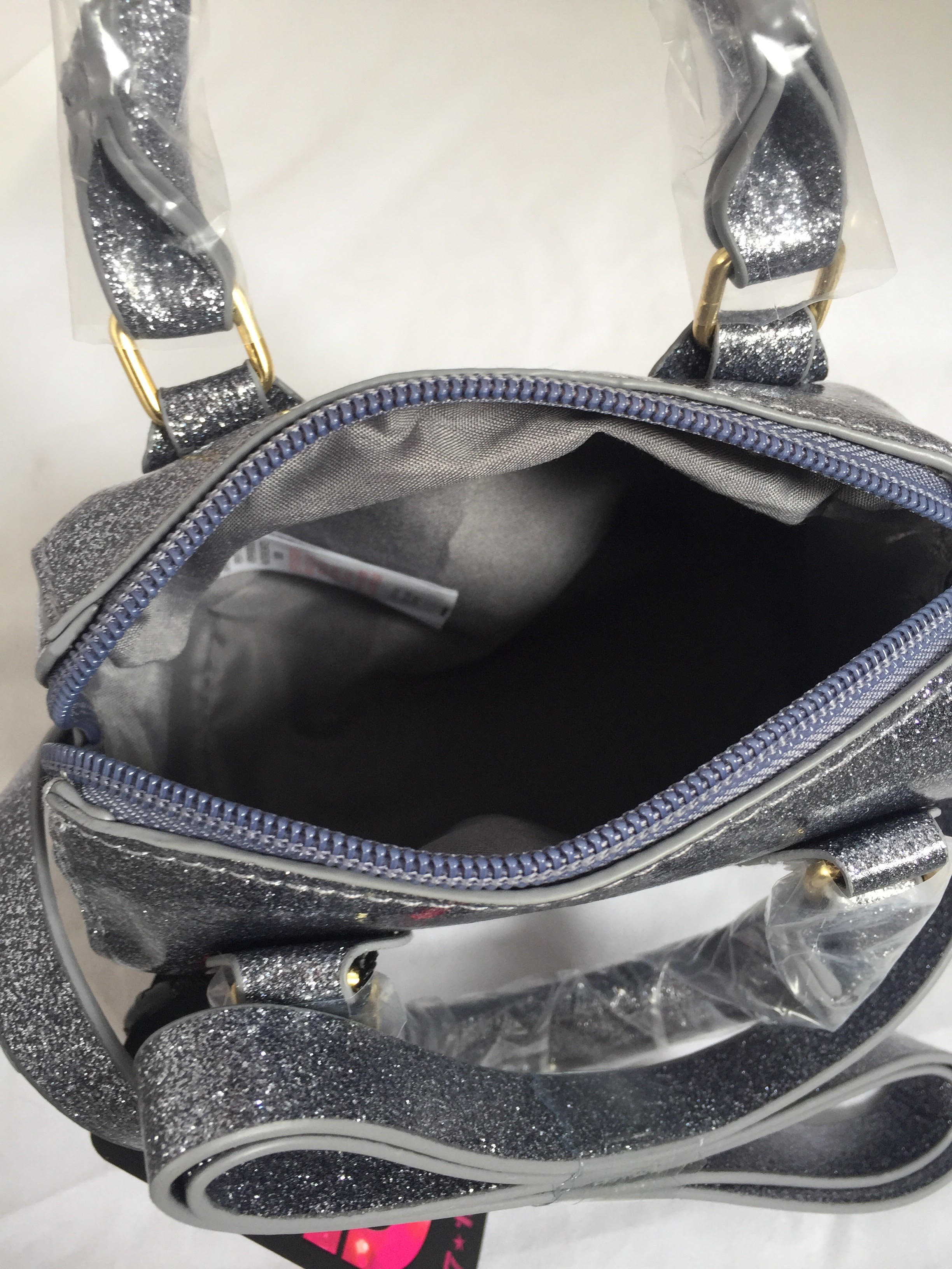 Primark Mini Gray All Over Glitter Bags