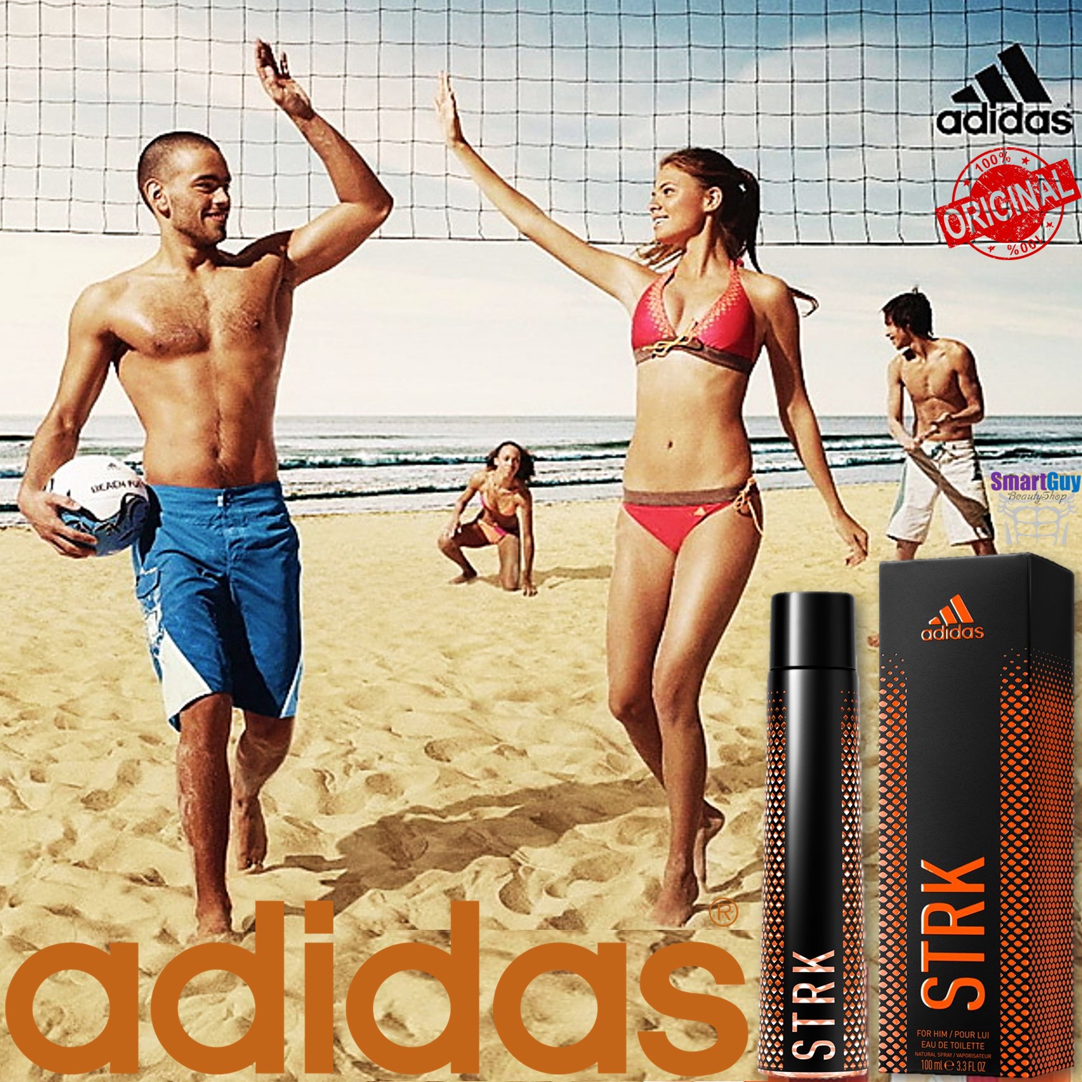ADIDAS STRK For Him Pour Lui Eau De Toilette 100ml. น้ำหอมลิขสิทธิ์แท้ซีรี่ย์ใหม่จากแบรนด์อาดิดาส กลิ่นใหม่ฉีกกฏหอมสปอร์ตไฮโซหรูหราผสานความเซ็กซี่แนวใหม่