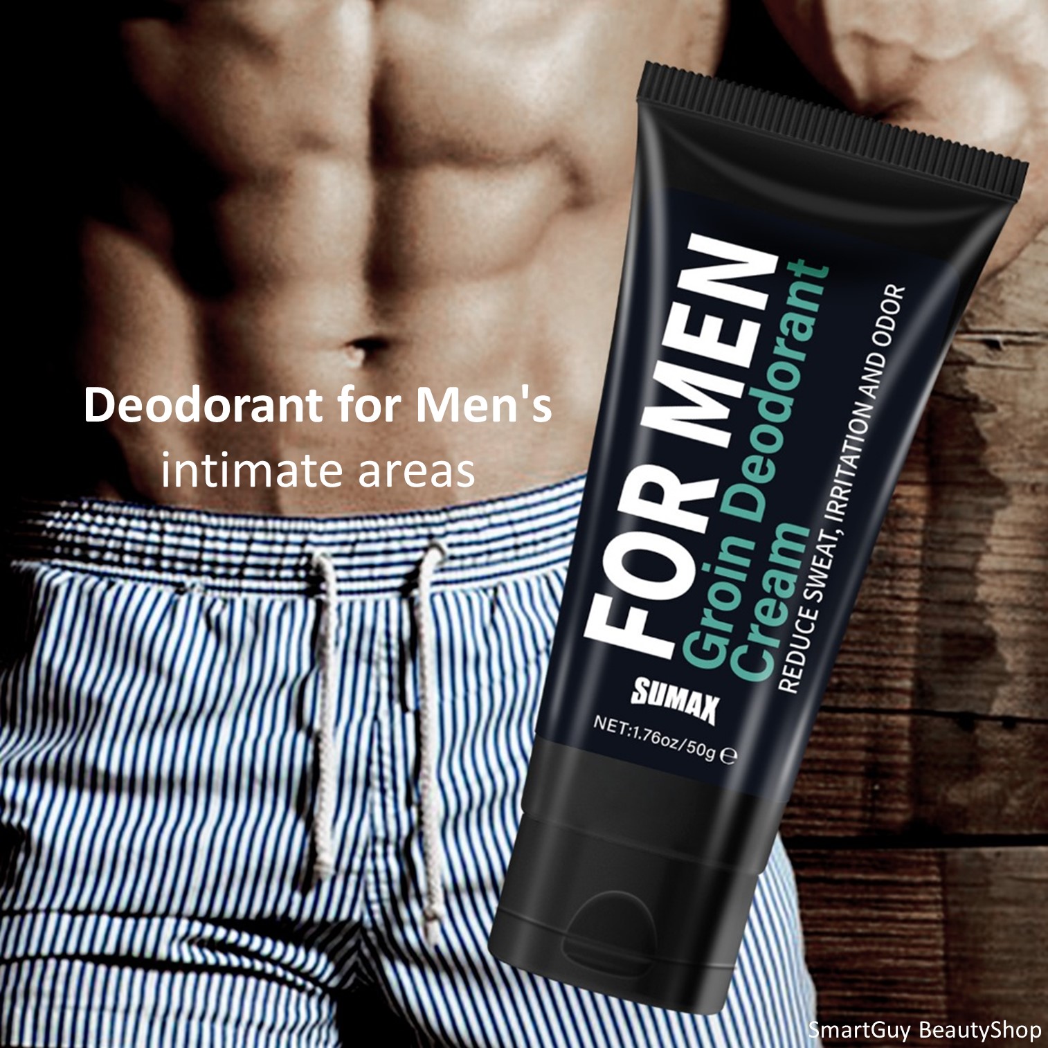 Sumax for men froin deodorant cream 50g ผลิตภัณฑ์ระงับกลิ่นบริเวณจุดซ่อนเร้นสำหรับผู้ชายเสริมความมั่นใจได้นานตลอดวัน