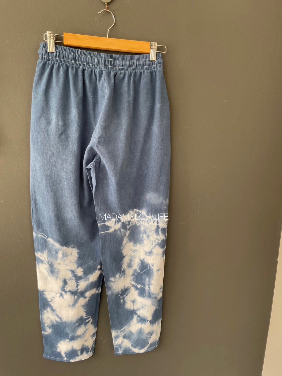 กางเกงขายาวย้อมสีปลอดสารพิษ Size F